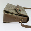 GUCCI GG Supreme Web Sherry Line  Bag PVC Beige Gold 904 02 084 Auth BA1032-4