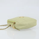 CHANEL Matelasse Chain Shoulder Bag Lamb Skin LIme Green Gold CC Auth BA10323SAV-4