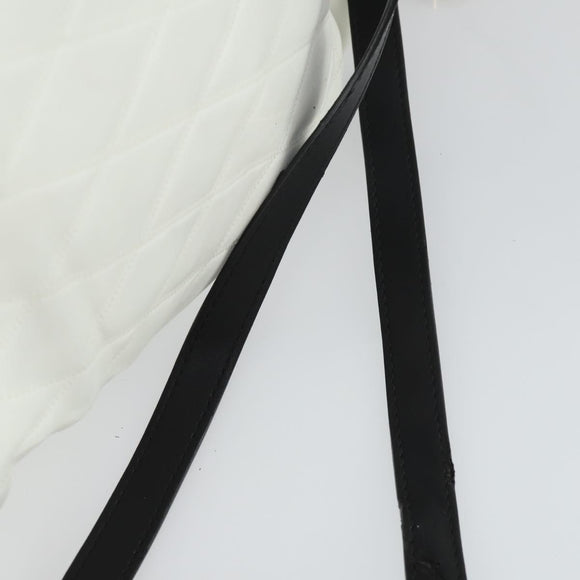 GIVENCHY Backpack Leather White Gold Auth BA10327