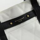 GIVENCHY Backpack Leather White Gold Auth BA10327-20