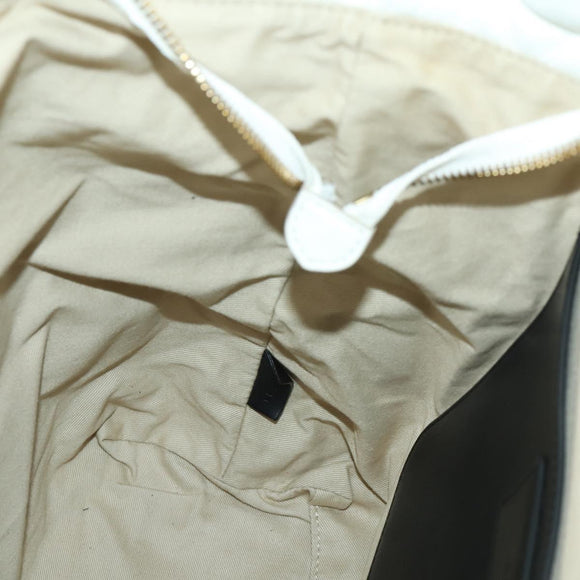 GIVENCHY Backpack Leather White Gold Auth BA10327