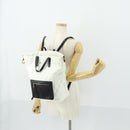 GIVENCHY Backpack Leather White Gold Auth BA10327-29