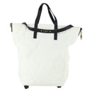 GIVENCHY Backpack Leather White Gold Auth BA10327-2