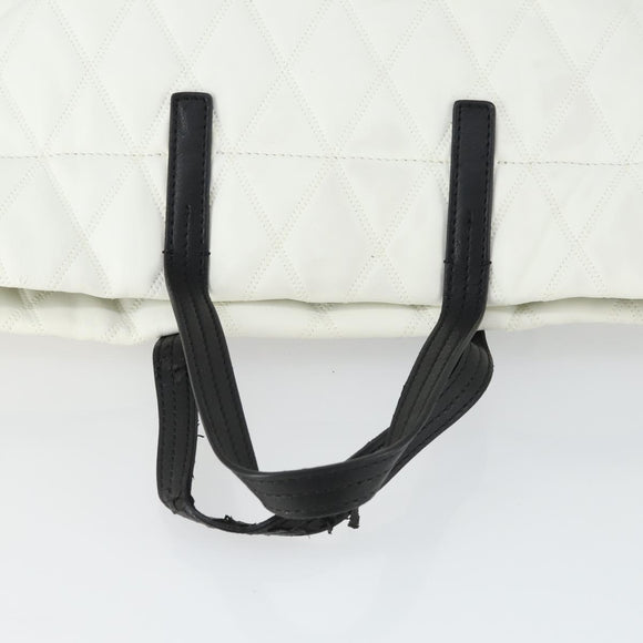GIVENCHY Backpack Leather White Gold Auth BA10327