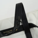 GIVENCHY Backpack Leather White Gold Auth BA10327-8