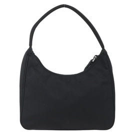 PRADA Hand Bag Nylon Black Silver Auth BA10328V - 0
