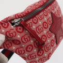 GUCCI Children's Sherry Line Waist bag Canvas Navy Red 502095 Auth BA10332-18