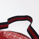 GUCCI Children's Sherry Line Waist bag Canvas Navy Red 502095 Auth BA10332-8