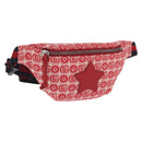 GUCCI Children's Sherry Line Waist bag Canvas Navy Red 502095 Auth BA10333-1