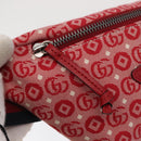 GUCCI Children's Sherry Line Waist bag Canvas Navy Red 502095 Auth BA10333-19