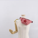 GUCCI Children's Sherry Line Waist bag Canvas Navy Red 502095 Auth BA10333-23