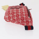 GUCCI Children's Sherry Line Waist bag Canvas Navy Red 502095 Auth BA10333-3