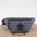 GUCCI Children's Sherry Line Waist bag Canvas Navy Red blue 502095 Auth BA10334-24