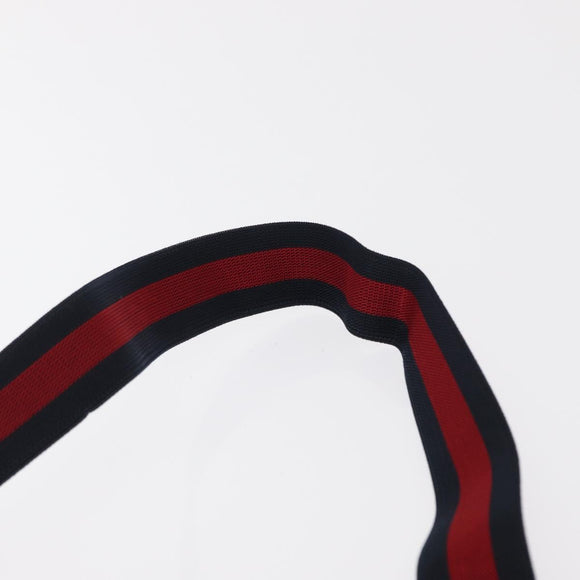GUCCI Children's Sherry Line Waist bag Canvas Navy Red blue 502095 Auth BA10334