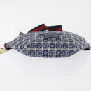 GUCCI Children's Sherry Line Waist bag Canvas Navy Red blue 502095 Auth BA10334-9