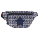GUCCI Children's Sherry Line Waist bag Canvas Navy Red blue 502095 Auth BA10335-2