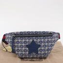 GUCCI Children's Sherry Line Waist bag Canvas Navy Red blue 502095 Auth BA10335-23