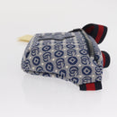 GUCCI Children's Sherry Line Waist bag Canvas Navy Red blue 502095 Auth BA10335-4