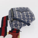 GUCCI Children's Sherry Line Waist bag Canvas Navy Red blue 502095 Auth BA10335-5
