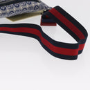 GUCCI Children's Sherry Line Waist bag Canvas Navy Red blue 502095 Auth BA10335-7