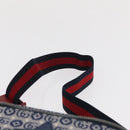 GUCCI Children's Sherry Line Waist bag Canvas Navy Red blue 502095 Auth BA10335-8