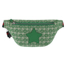 GUCCI Children's Web Sherry Line Waist bag Canvas Green Red 502095 Auth BA10336-2