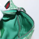 GUCCI Children's Web Sherry Line Waist bag Canvas Green Red 502095 Auth BA10336-20