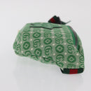 GUCCI Children's Web Sherry Line Waist bag Canvas Green Red 502095 Auth BA10336-4