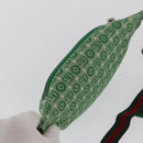 GUCCI Children's Web Sherry Line Waist bag Canvas Green Red 502095 Auth BA10336-6