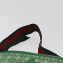 GUCCI Children's Web Sherry Line Waist bag Canvas Green Red 502095 Auth BA10336-8