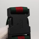 GUCCI Children's Web Sherry Line Waist bag Canvas Green Red 502095 Auth BA10337-16