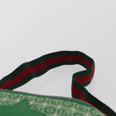 GUCCI Children's Web Sherry Line Waist bag Canvas Green Red 502095 Auth BA10337-8