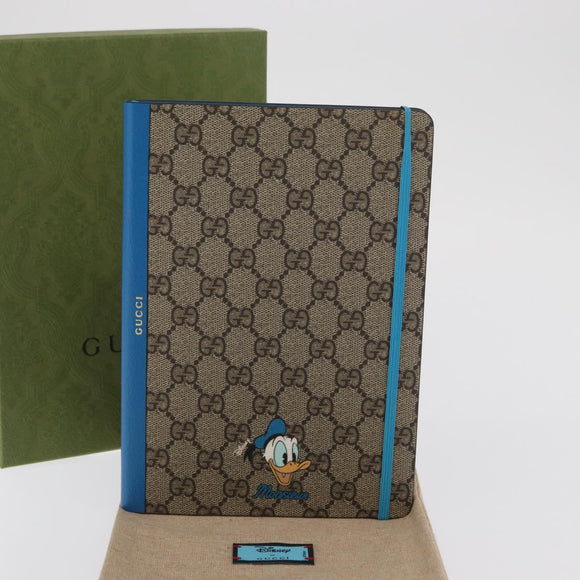 GUCCI GG Supreme Donald Duck Disney Collaboration Note Cover Beige Auth BA10339M