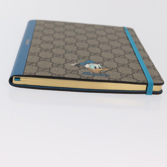 GUCCI GG Supreme Donald Duck Disney Collaboration Note Cover Beige Auth BA10339M