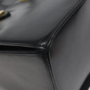 BALLY Shoulder Bag Leather Black Gold Auth BA1034-14