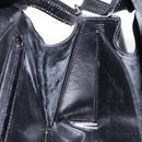 BALLY Shoulder Bag Leather Black Gold Auth BA1034-19