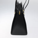 BALLY Shoulder Bag Leather Black Gold Auth BA1034-4