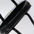 BALLY Shoulder Bag Leather Black Gold Auth BA1034-6