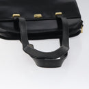 BALLY Shoulder Bag Leather Black Gold Auth BA1034-7