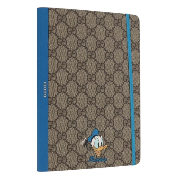 GUCCI GG Supreme Donald Duck Disney Collaboration Note Cover Beige Auth BA10340M