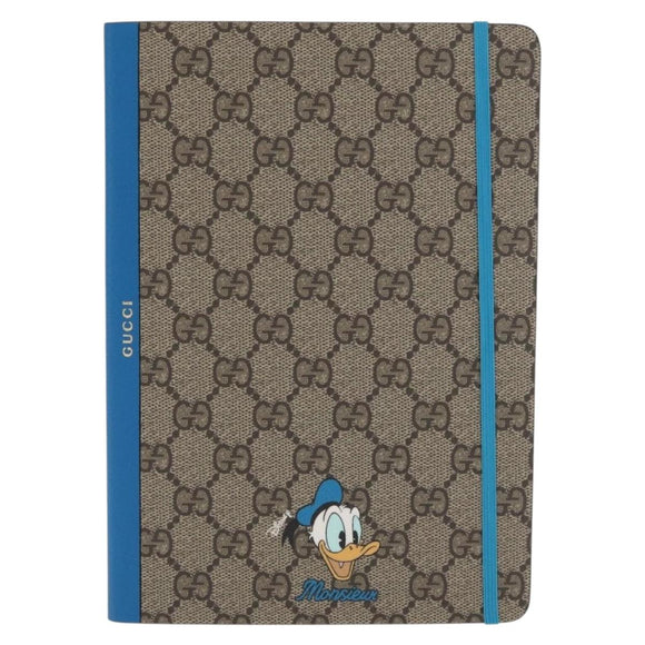 GUCCI GG Supreme Donald Duck Disney Collaboration Note Cover Beige Auth BA10340M