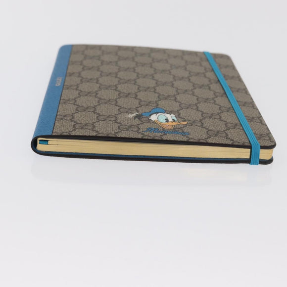 GUCCI GG Supreme Donald Duck Disney Collaboration Note Cover Beige Auth BA10340M