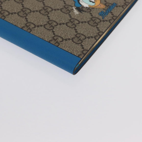 GUCCI GG Supreme Donald Duck Disney Collaboration Note Cover Beige Auth BA10340M