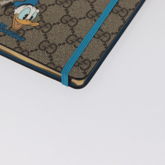 GUCCI GG Supreme Donald Duck Disney Collaboration Note Cover Beige Auth BA10340M