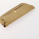 CARTIER Must Line Clutch Bag Leather 2 Set Bordeaux Gold Auth BA10341-12