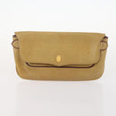 CARTIER Must Line Clutch Bag Leather 2 Set Bordeaux Gold Auth BA10341-9