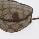 GUCCI GG Supreme Web Sherry Line Bag PVC Beige Gold 156 02 066 Auth BA10344-11