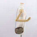 GUCCI GG Supreme Web Sherry Line Bag PVC Beige Gold 156 02 066 Auth BA10344-21