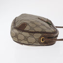 GUCCI GG Supreme Web Sherry Line Bag PVC Beige Gold 156 02 066 Auth BA10344-4