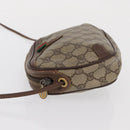 GUCCI GG Supreme Web Sherry Line Bag PVC Beige Gold 156 02 066 Auth BA10344-5